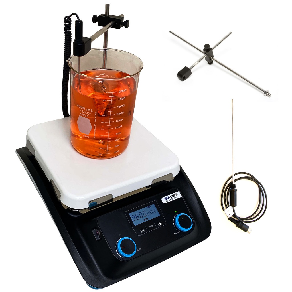 SCILOGEX SCI500HS-Pro LCD Digital 10x10 Magnetic Hotplate Stirrer 500°C/1500rpm Max.