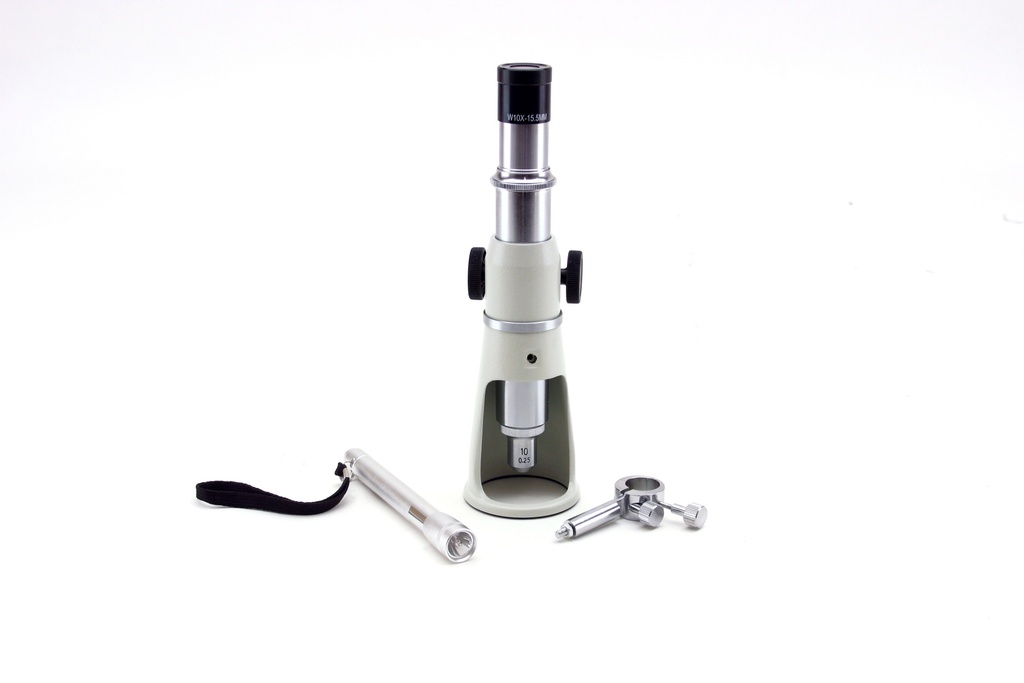MS Monocular microscope for surface measurements, rechargeable batteries not included