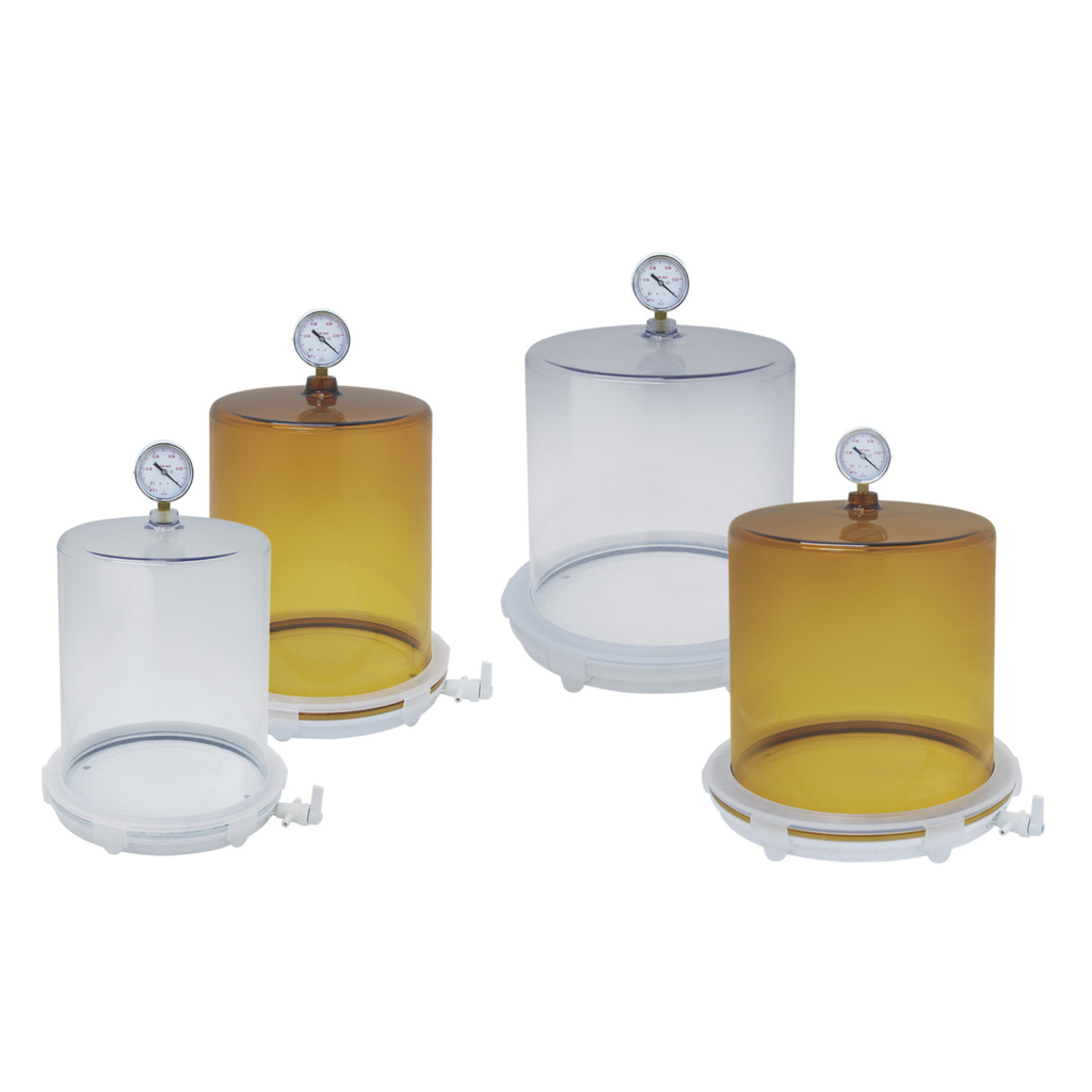 VDP-25G Vacuum Desiccator with Gauge, 12.1 x 12.1 x 14.7, 5.9lbs