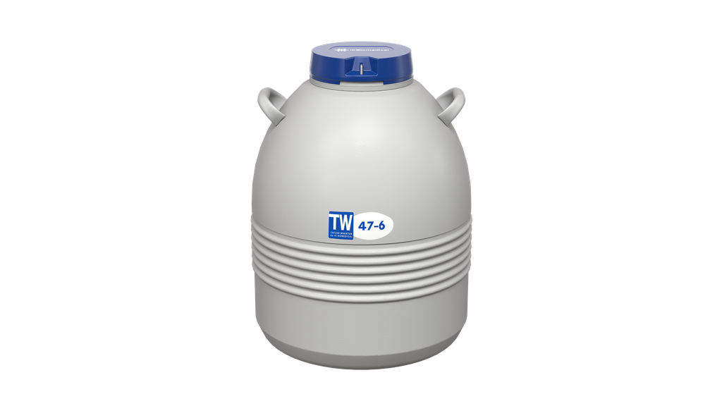 Taylor Wharton by IC Biomedical – 47-6 Series Small LN2 Freezer With 11″ Canisters (Capacity: 3900 x 1/2cc Straws)