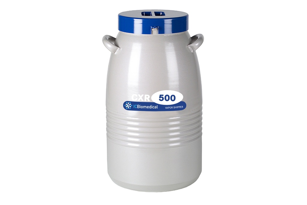 Taylor Wharton by IC Biomedical – CXR500 Cryogenic Shipper with Replaceable Absorbent Material without Rack (Capacity: 500 x 2.0mL Vials)
