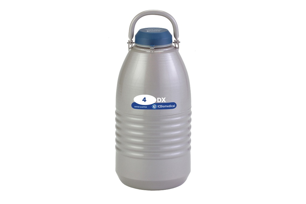 Taylor Wharton by IC Biomedical – 4DX Vapor/Dry Shipper I 4.1L (Capacity: 102 x 2.0mL Vials)