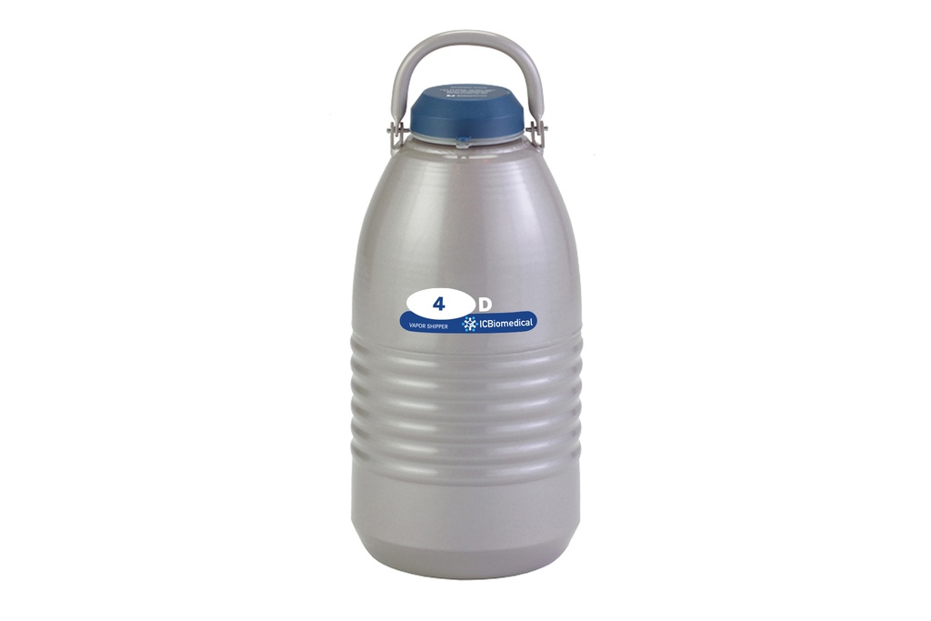 Taylor Wharton by IC Biomedical – 4D Vapor/Dry Shipper l 4.1L (Capacity: 48 x 2.0mL Vials)