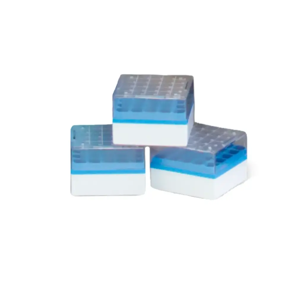 PolyCarb Cell Box – Holds 100 (non-threaded or internally threaded vials) – Case of 24