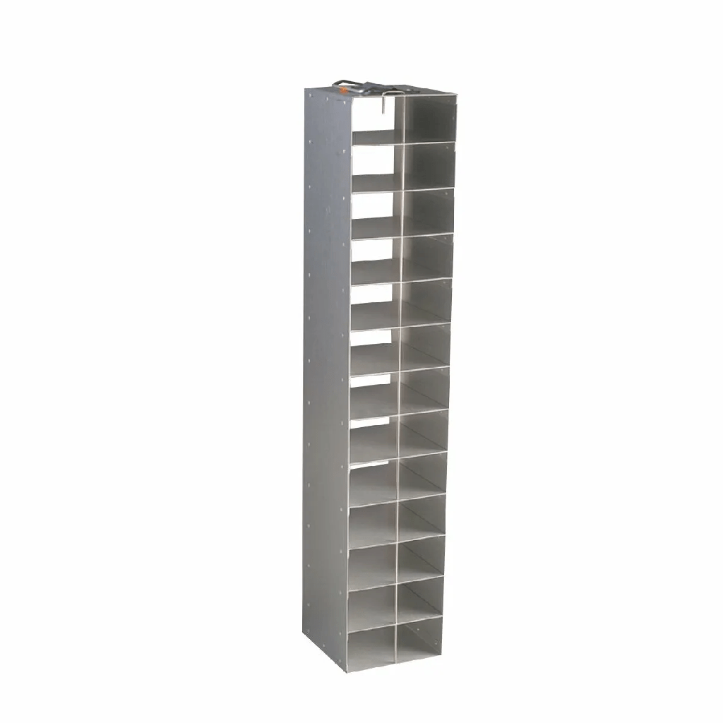 Taylor Wharton by IC Biomedical – Aluminum 100-Cell 13-Shelf Inventory Rack – For 10K, 24K, 38K, LABS 20K, LABS 38K, LABS 40K, LABS 80K