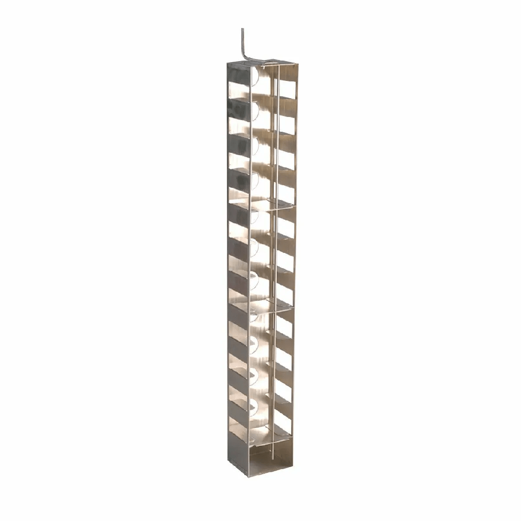 Taylor Wharton by IC Biomedical – Stainless Steel 25-Cell 13-Shelf Inventory Rack – For 10K, 24K, 38K, LABS 20K, LABS 38K, LABS 40K, LABS 80K