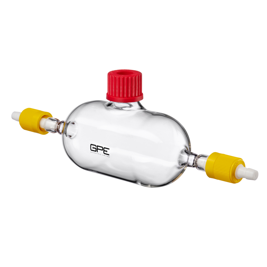 J Young Gas Sample Tube with O-Ring Taps and Septum