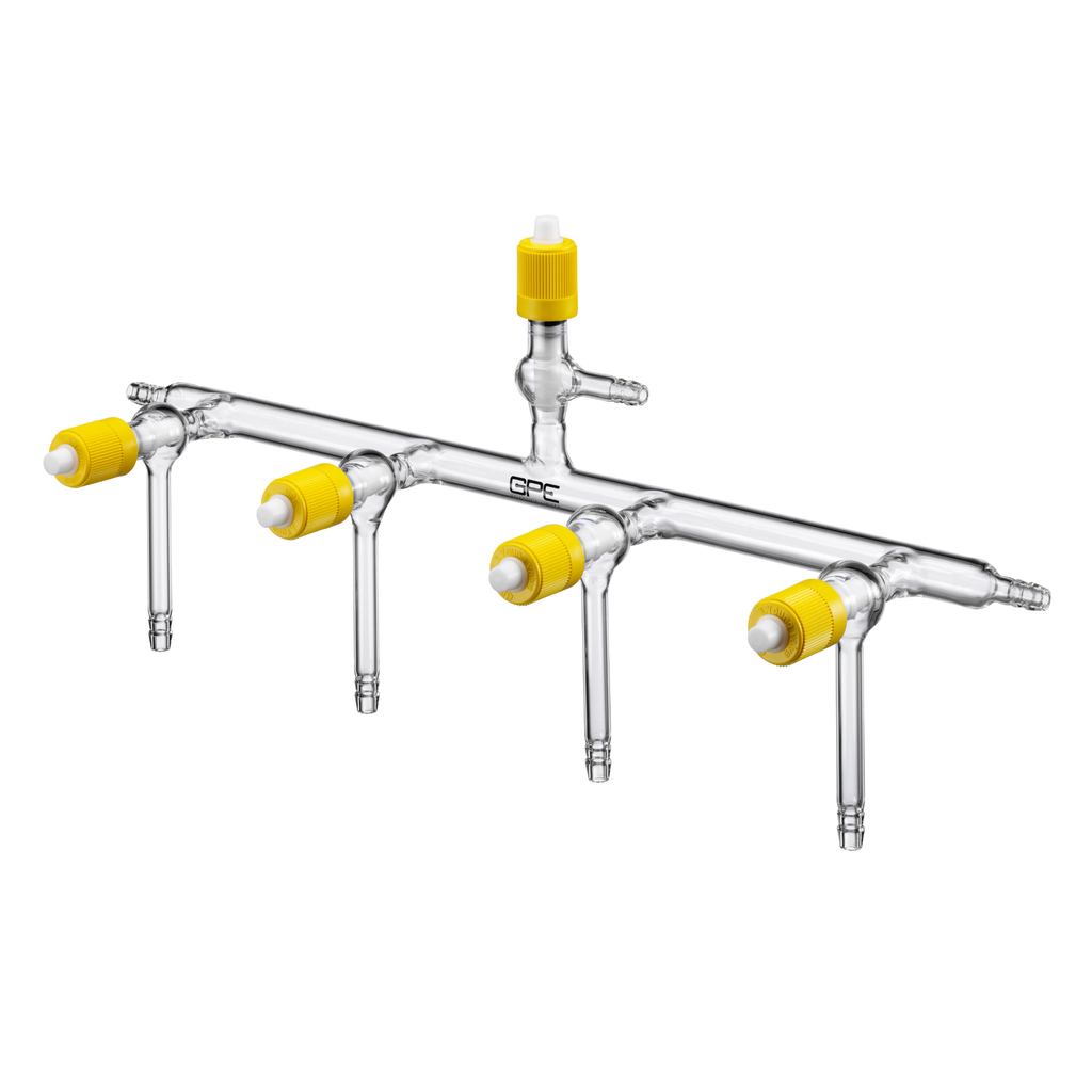 J Young® Single Bank Manifolds (Vacuum Gauge Port)