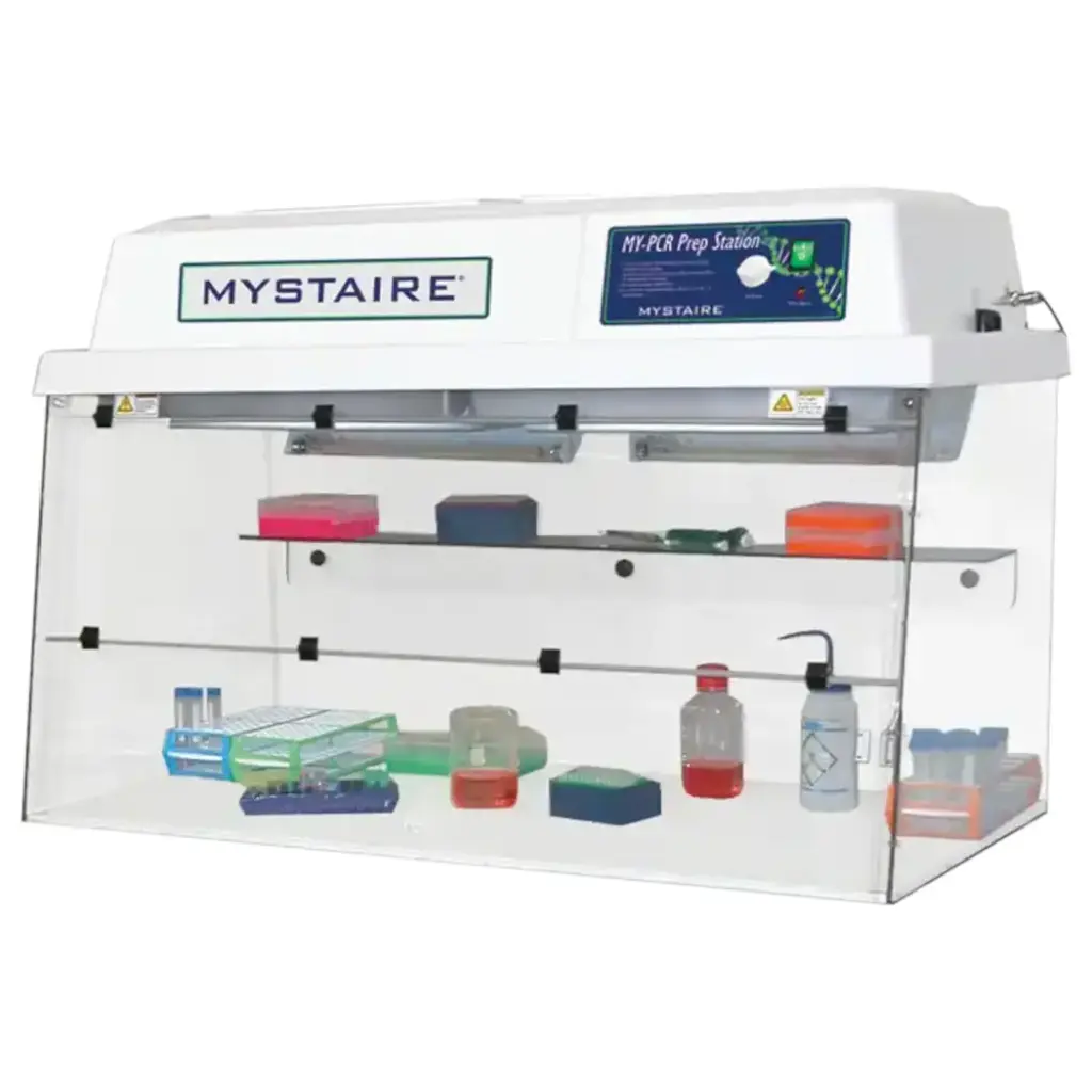 48" PCRPREP PCR Workstation with Class 100 Vertical Laminar Flow Air and Timed UV light. 110V