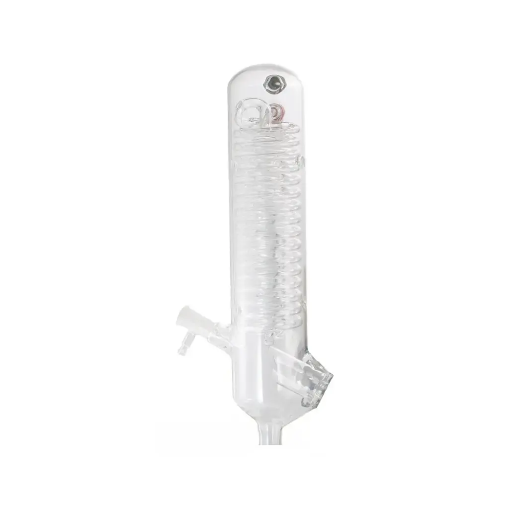 Vertical glass condenser