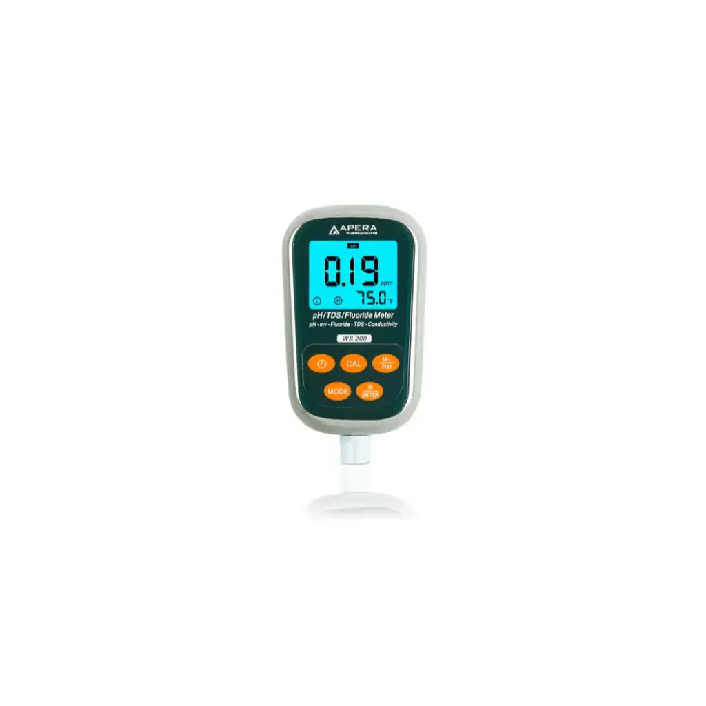 WS200 Fluoride/pH/Conductivity 7-in-1 Portable Meter Kit