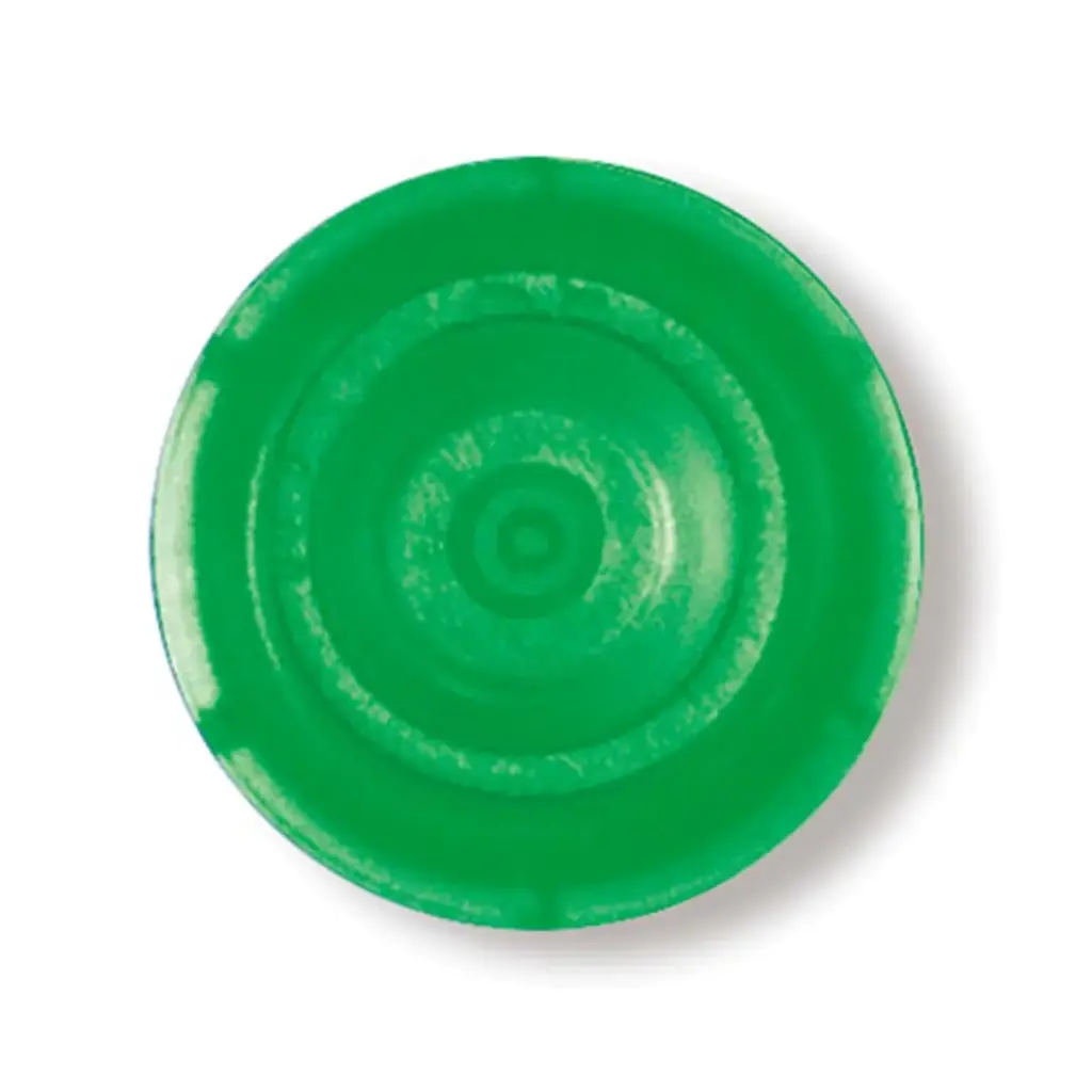 759242 Round Caps for Ultra-Micro UV-Cuvettes, Green, 100/pack