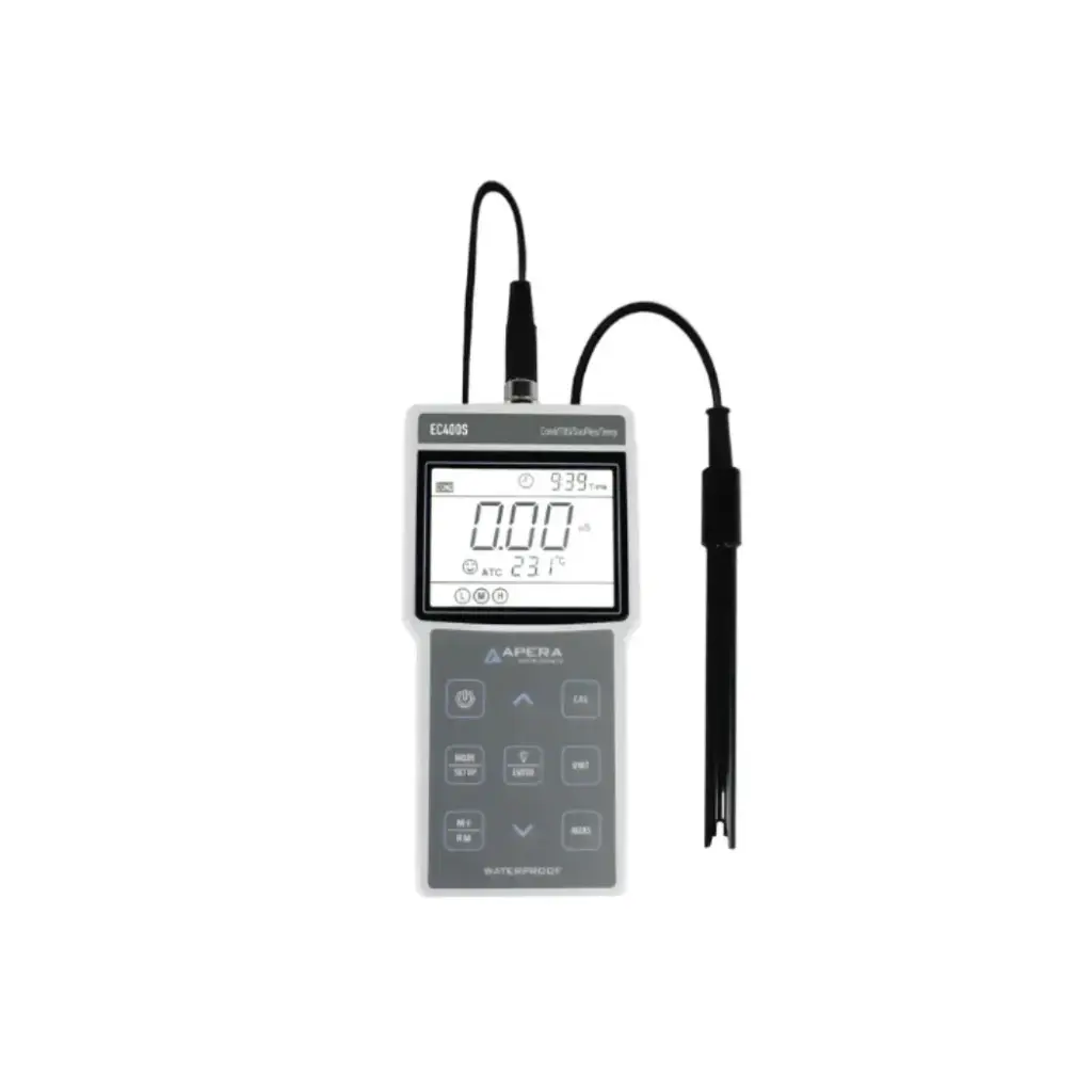 EC400S Portable Conductivity/ TDS/ Salinity/ Resistivity Meter Kit with Datalogger and USB Data Output