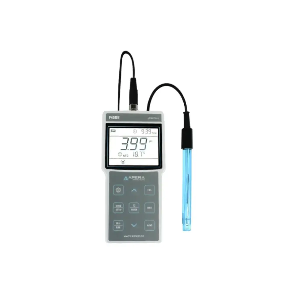 PH400S Portable pH Meter Kit with Datalogger and USB Data Output