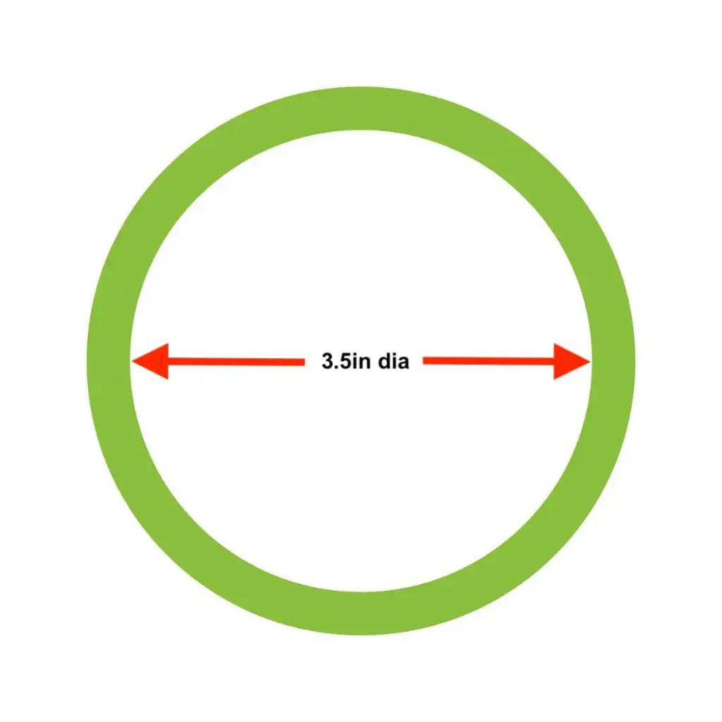 Replacement drive belt. Green 3.5in. (O180-E, O180-S old model)