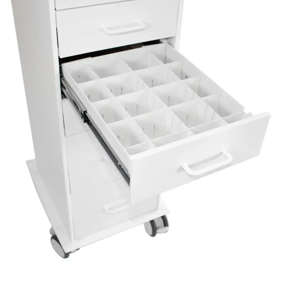Adjustable Drawer Divider for TrippNT Compact & Core Series Carts – ABS Plastic Organizer, 3 Long & 4 Short Pieces