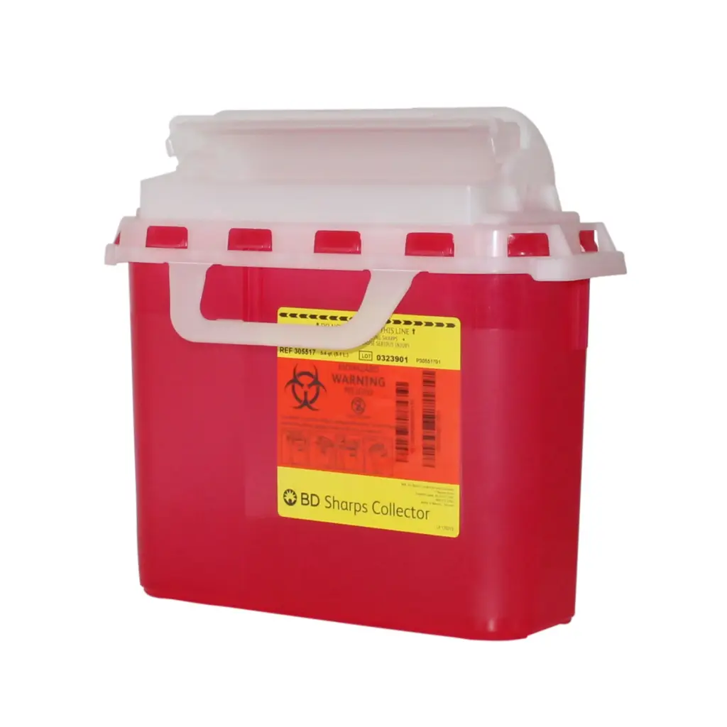 BD Sharps Container, 5.4 Quart