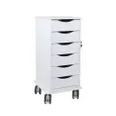 Core SP Cart with 6 White Drawers