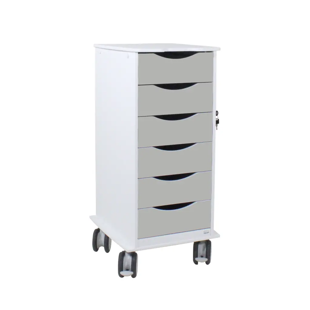 Core SP Cart with 6 Dolphin Gray Drawers