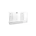 Clear Dual Paper Towel Dispensers with Gliding Rods