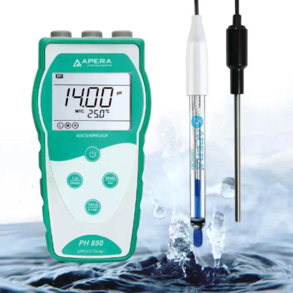 PH850-HT Portable pH Meter for High-Temperature Liquid and Caustic Solutions