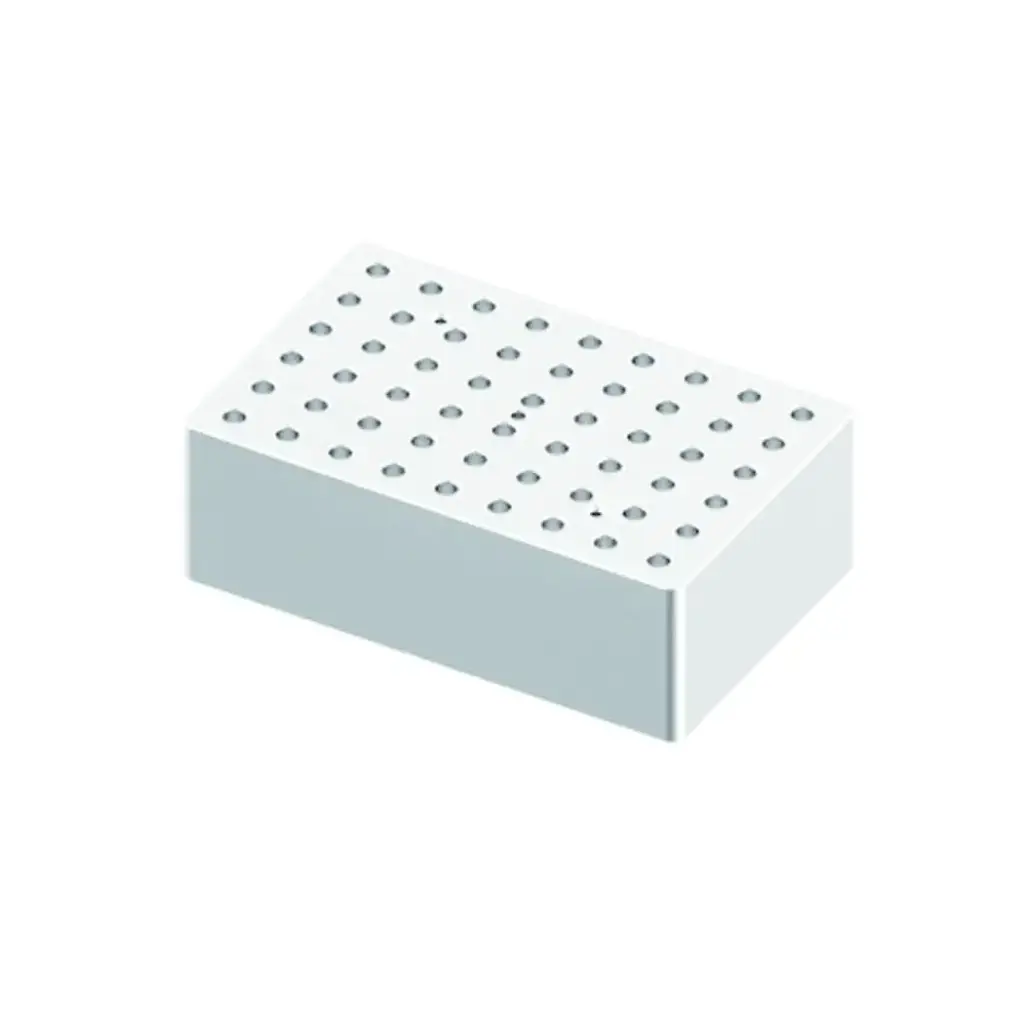 Block, used for 0.2mL tubes, 54 holes (15 x 9.5 x 5cm)