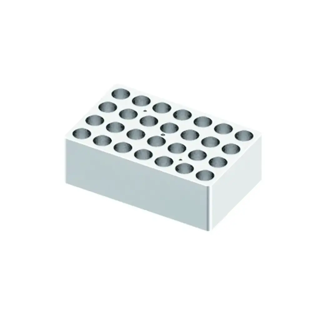 Block, used for 5/15mL tubes, 28 holes (15 x 9.5 x 5cm)