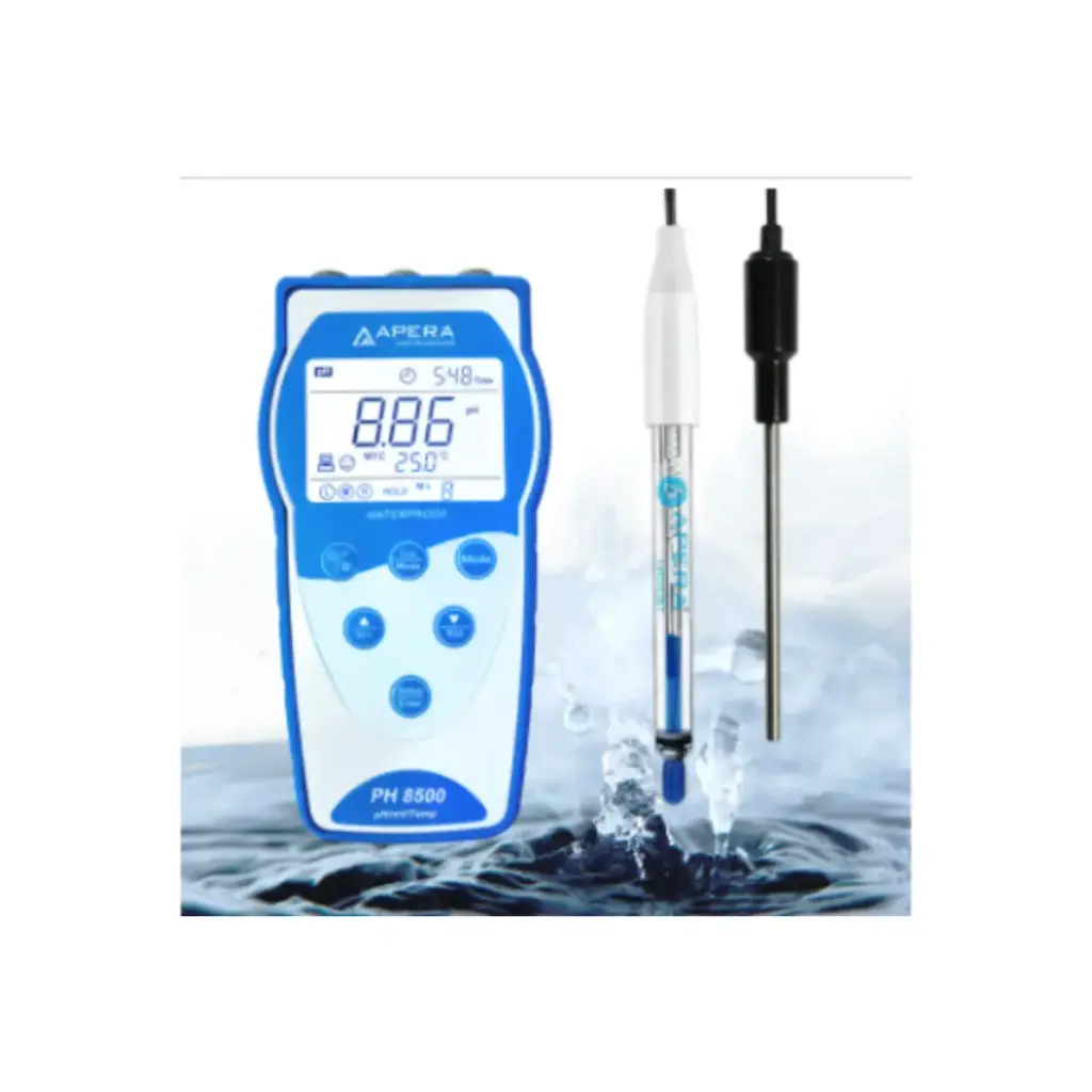 PH8500-HT Portable pH Meter for High Temperature Liquid and Caustic Solutions