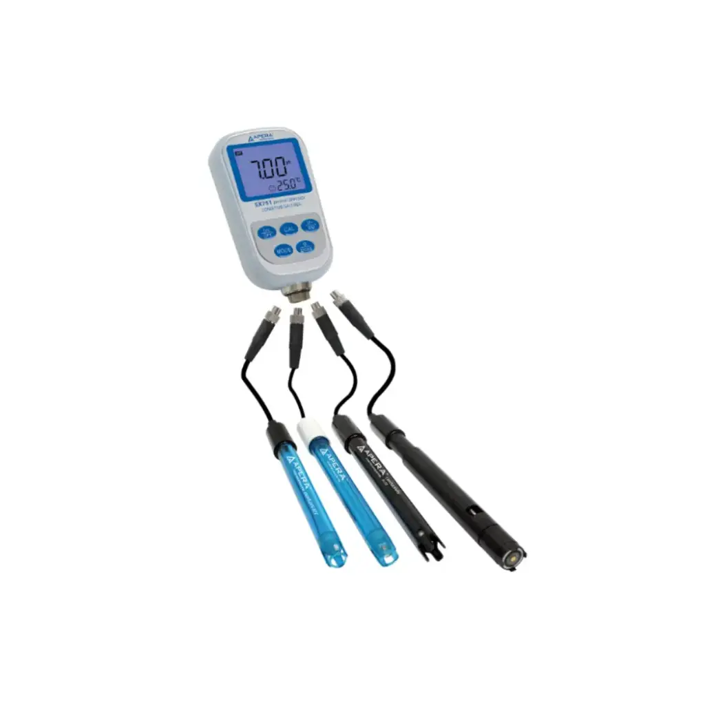 SX751 8-in-1 Portable pH/ DO/ ORP/ Conductivity/ TDS/ Salinity/ Resistivity/ Temperature Meter Kit