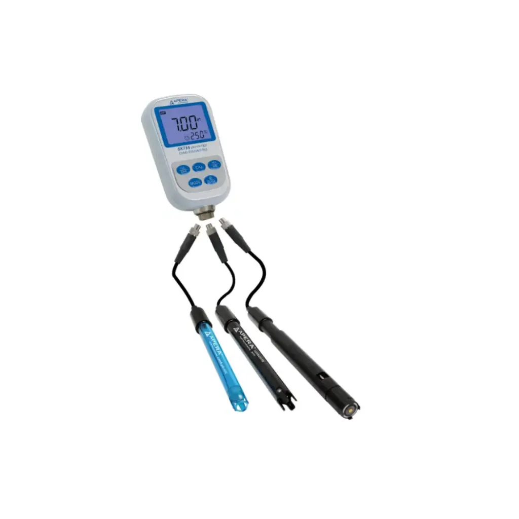SX736 7-in-1 Portable Handheld pH/Conductivity/DO Meter Kit