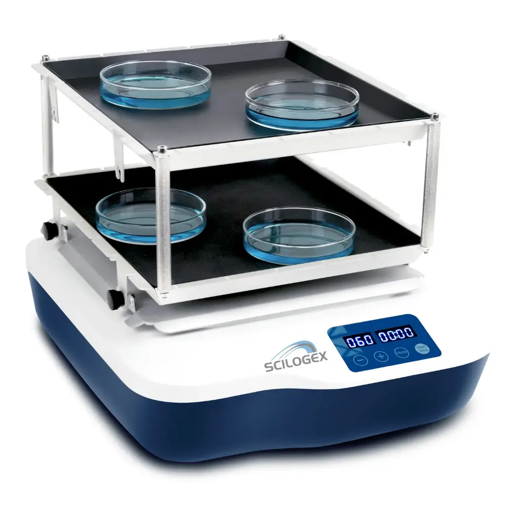 SCILOGEX SCI-O180-S2 Double-Platform Orbital Digital Shaker, 40-200rpm