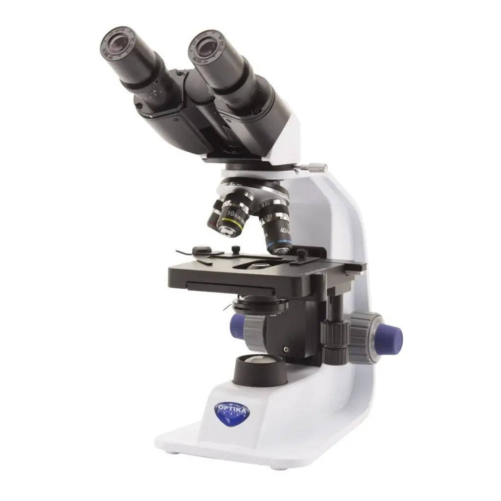 B-150 Binocular brightfield microscope, 600x, PLAN, rechargeable batteries