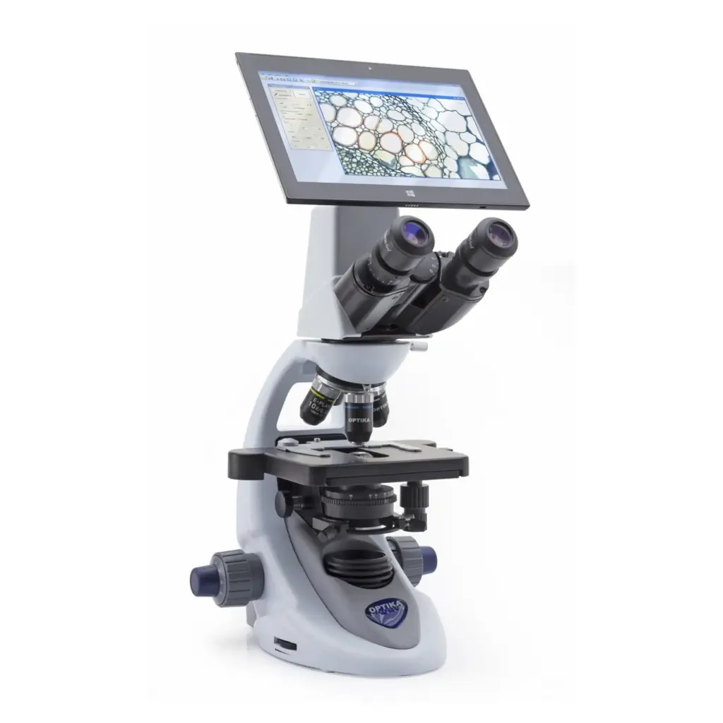 B-290 Digital binocular microscope with tablet, 1000x PLAN, EU