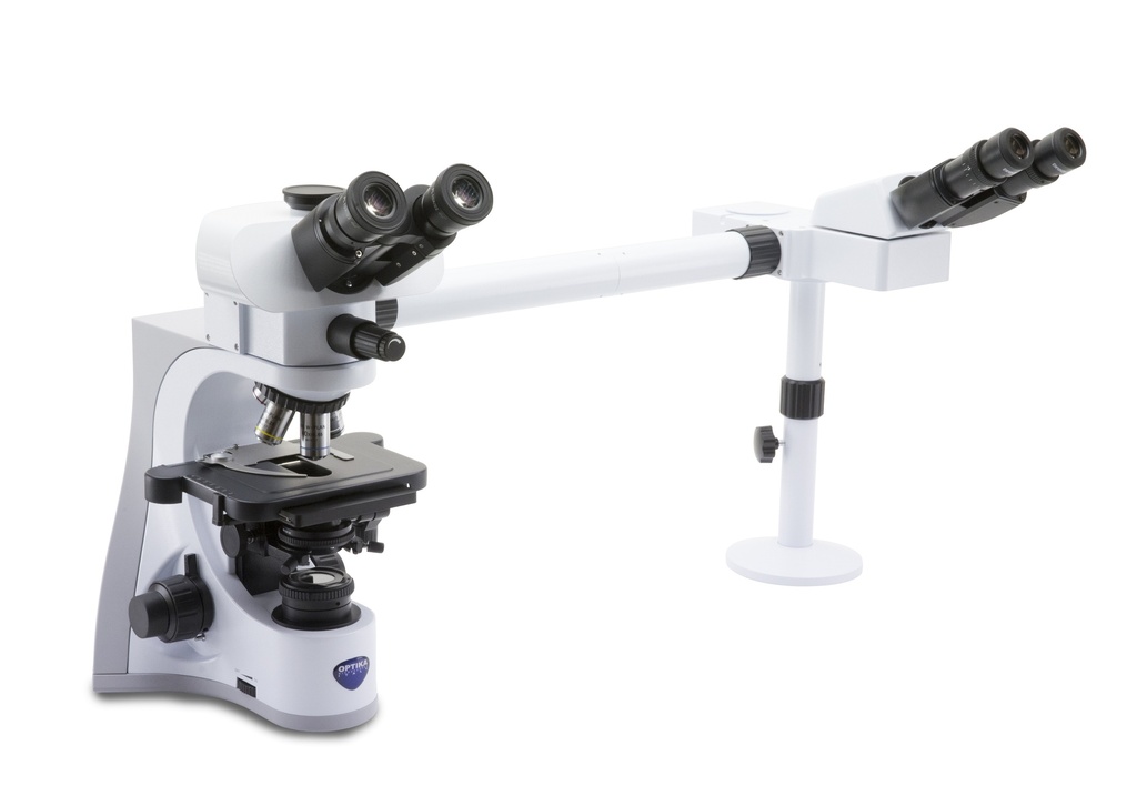 B-510 Trinocular discussion microscope, 1000x, IOS PLAN, 2-head