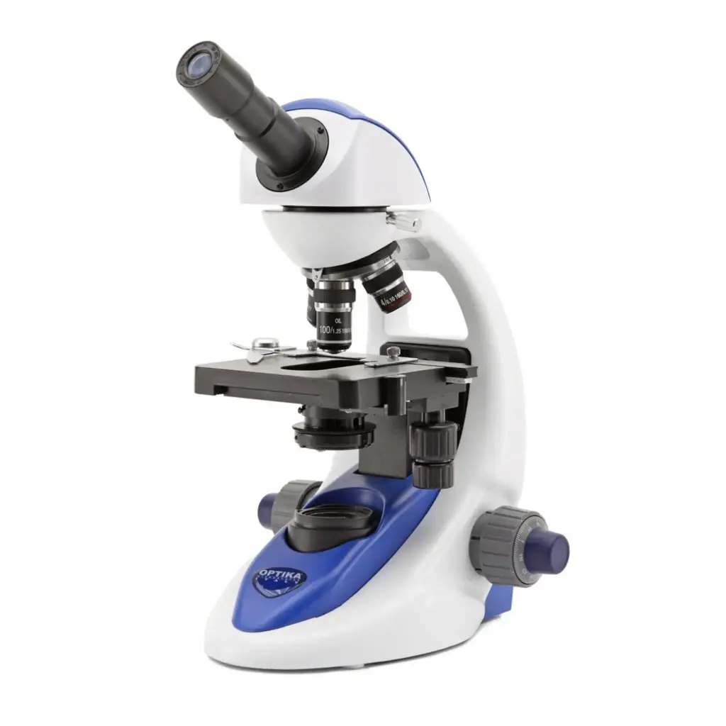 B-190 Monocular brightfield microscope, 1000x, PLAN