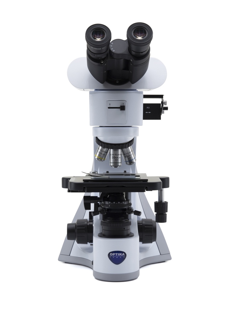 B-510 Trinocular metallurgical microscope, 500x, IOS PLAN MET, Incident & Transmitted light