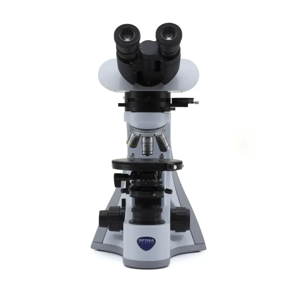 B-510 Trinocular polarizing microscope, 500x, IOS PLAN LWD POL, Incident & Transmitted light