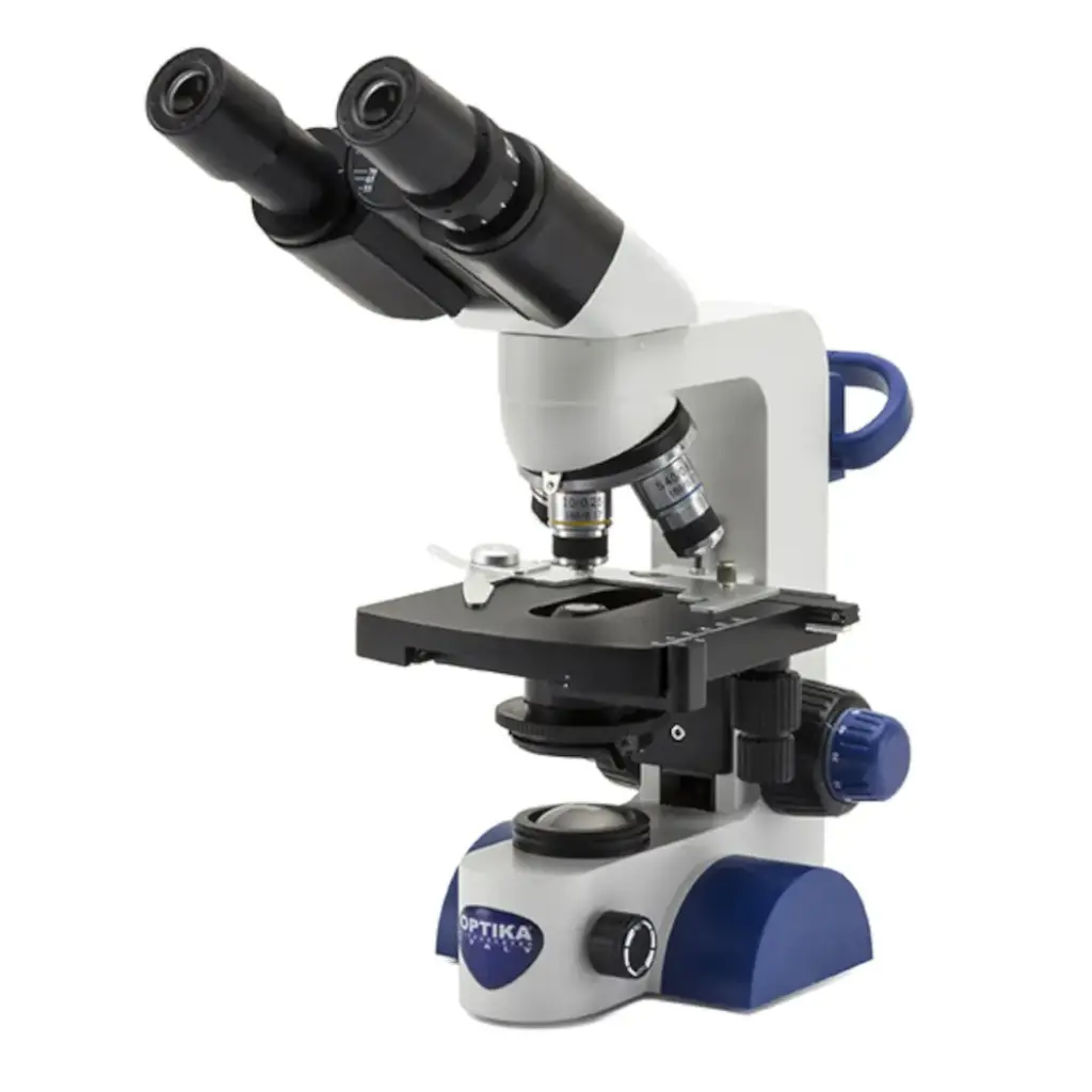B-60 Binocular brightfield microscope, 600x rechargeable batteries not included