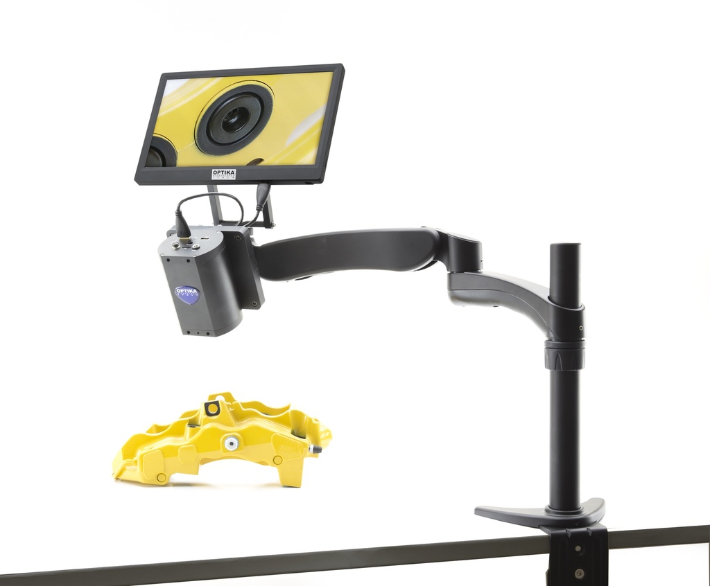 IS Autofocus HDMI camera on industrial stand, with screen