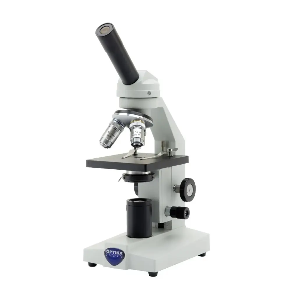 M-100 Monocular brightfield microscope, 400x