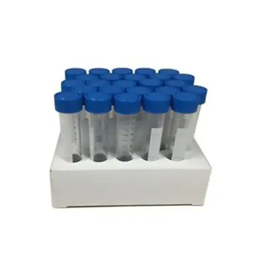 [7106] SCILOGEX 15mL Polypropylene Centrifuge Tubes - Conical, Paperboard Rack, Sterile, 25/Rack, 500/CS