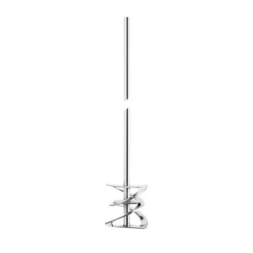 [18900628] Spiral stirrer, 316L stainless steel.  Shaft length 400mm x 8mm diameter. Impeller width 50mm