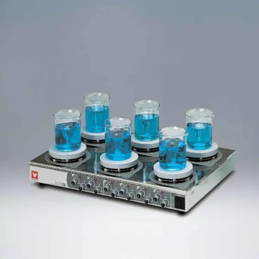 [MG-600H-115V] Yamato MG600H Analog 6-Channel Magnetic Hotplate-stirrer
