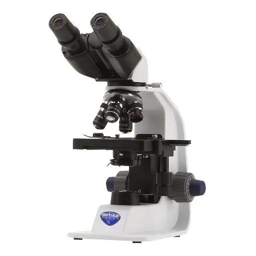 [B-159R-PL] B-150 Binocular brightfield microscope, 1000x, PLAN, rechargeable batteries