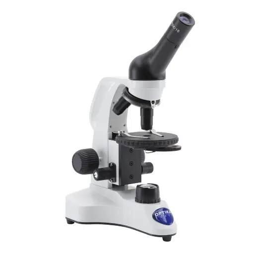 [B-20R] B-20 Monocular brightfield microscope, 400x, rechargeable batteries not included