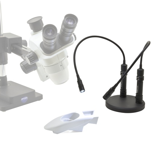 [CL-33] Pair of arm illuminators, magnetic fixing plates, metal base, USB powered