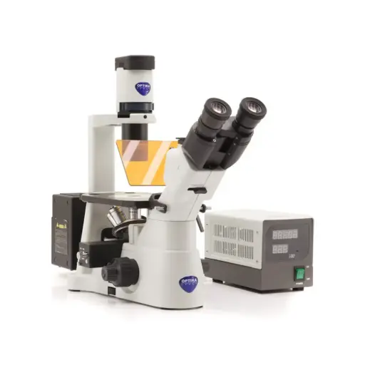 [IM-3FL4] IM-3 Inverted HBO fluorescence microscope, 400x, IOS LWD PLAN, B&G filter set