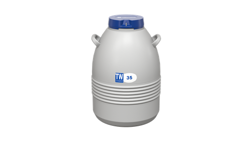 [ICB 35] Taylor Wharton by IC Biomedical – 35 Series Small LN2 Freezer With 11″ Canisters (Capacity: 3000 x 1/2cc Straws)
