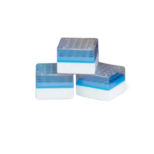[R24K-9C44**] PolyCarb Cell Box – Holds 100 (non-threaded or internally threaded vials) – Case of 24