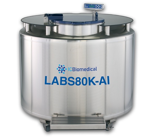 [LABS80K-AI] Taylor Wharton by IC Biomedical – Stock Tank LABS80K-AI, 6-section carousel & locking step, no controller